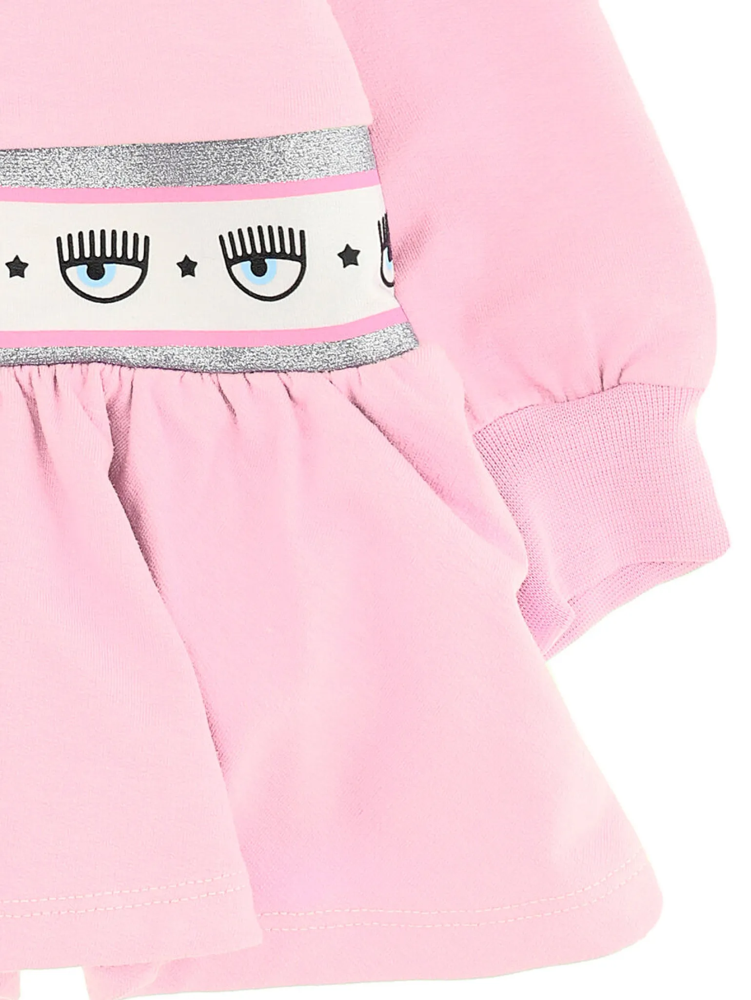 Abito con rouches maxi logomania