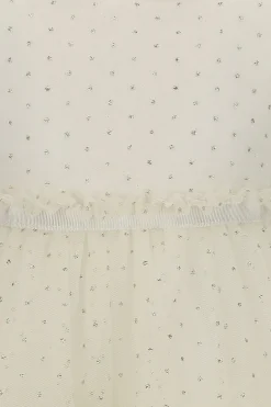 Abito con tulle e glitter
