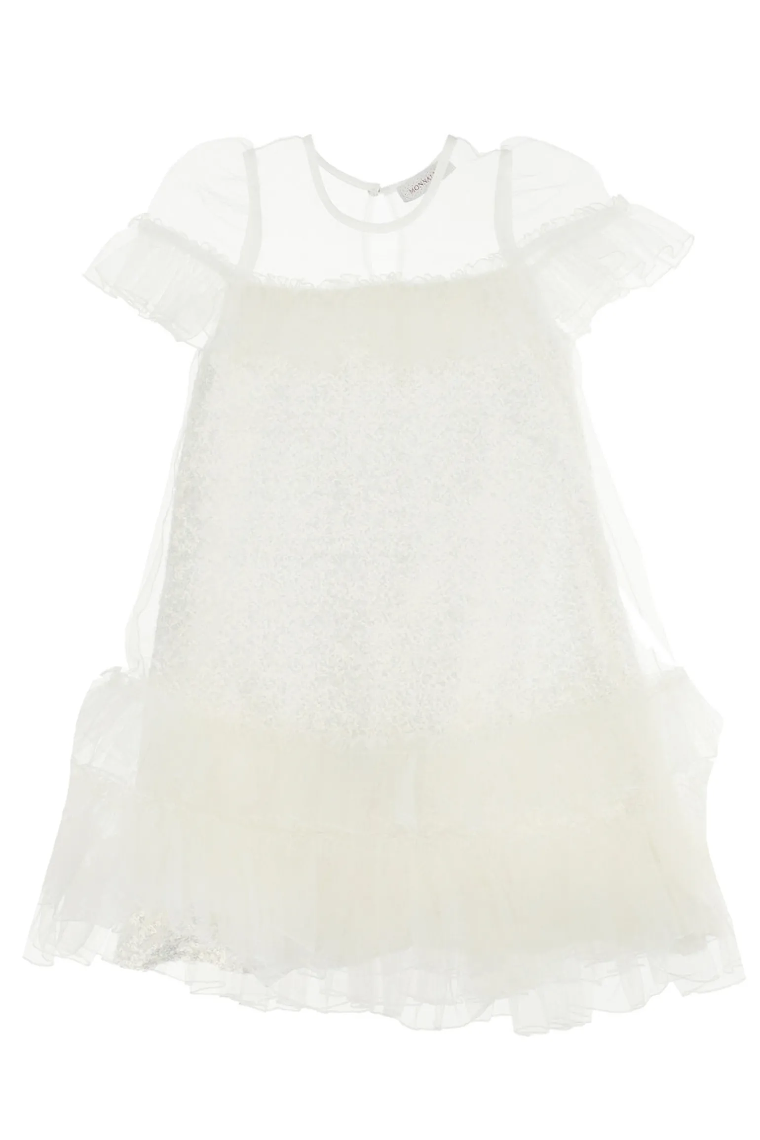 Abito con tulle e pailettes