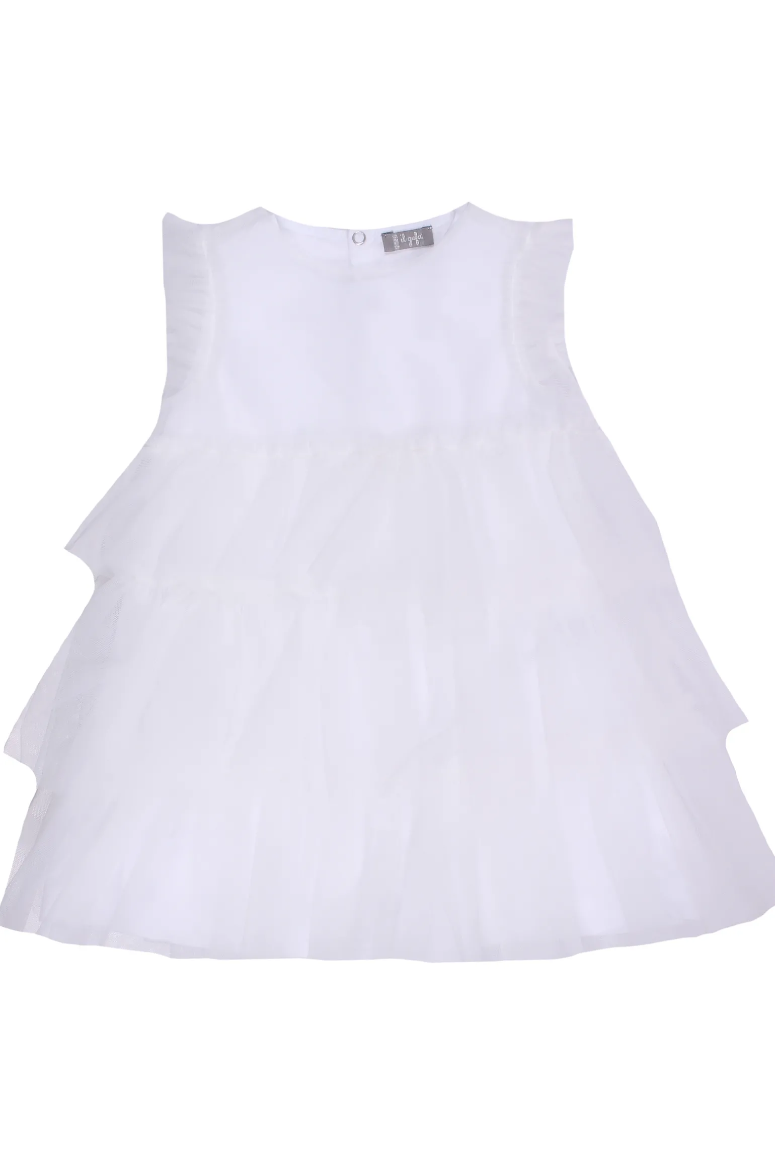 Abito con tulle in cotone