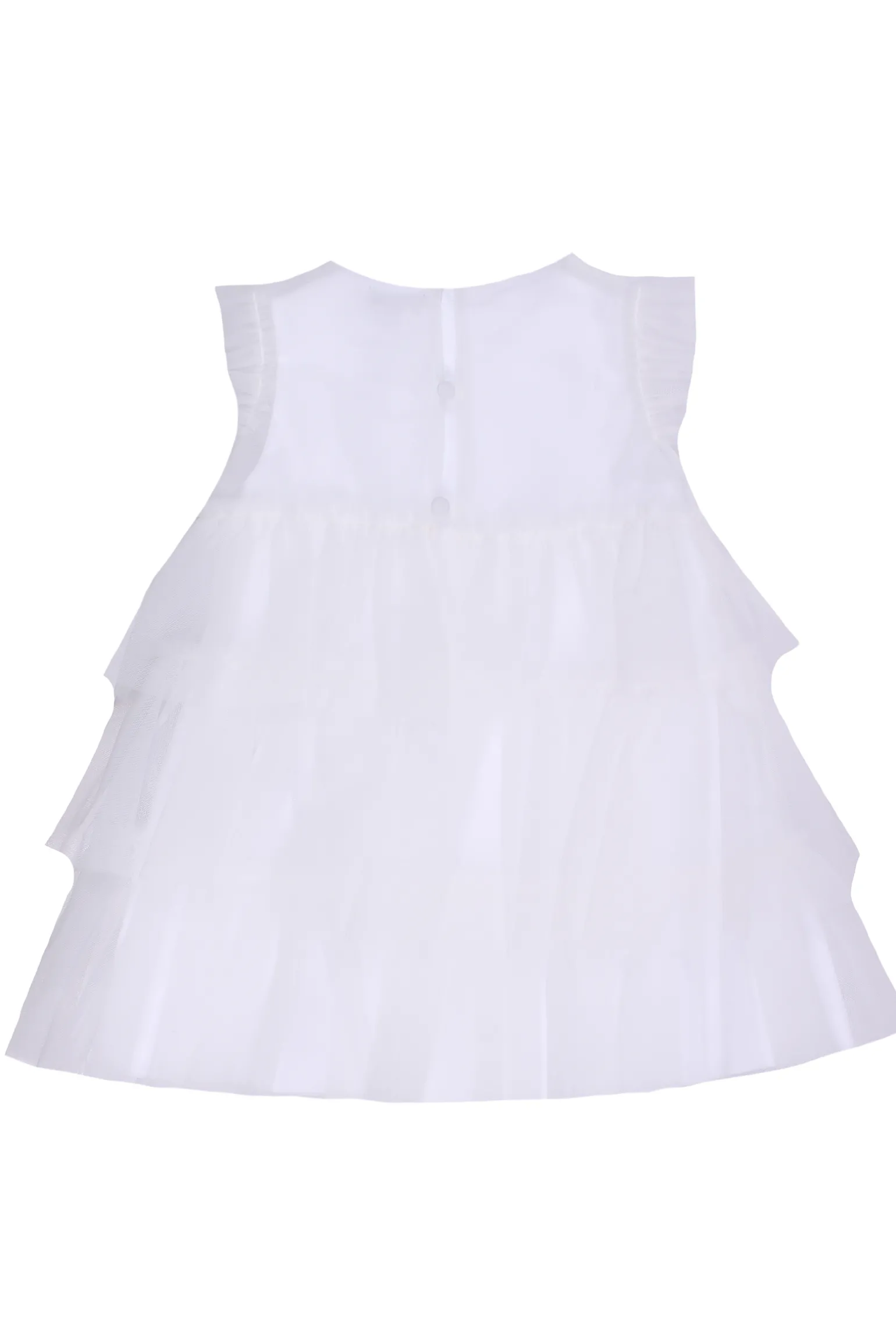 Abito con tulle in cotone