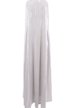 Abito glitter lungosenza spalle