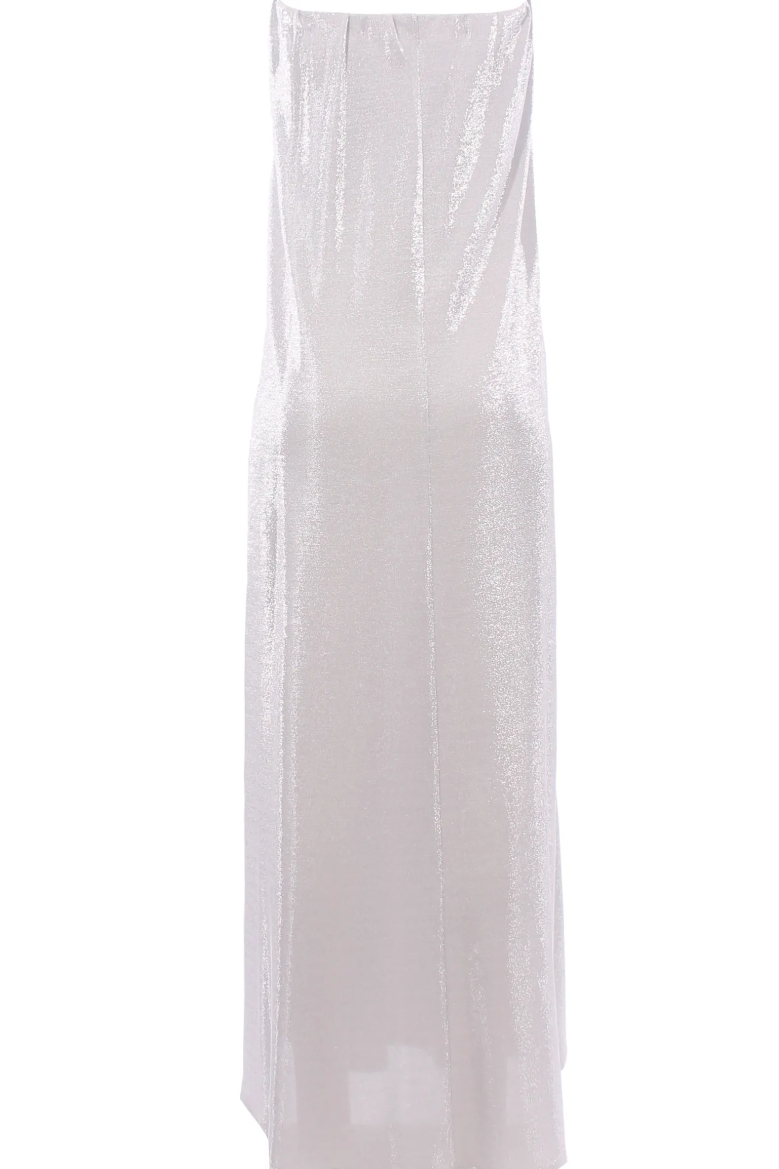 Abito glitter lungosenza spalle