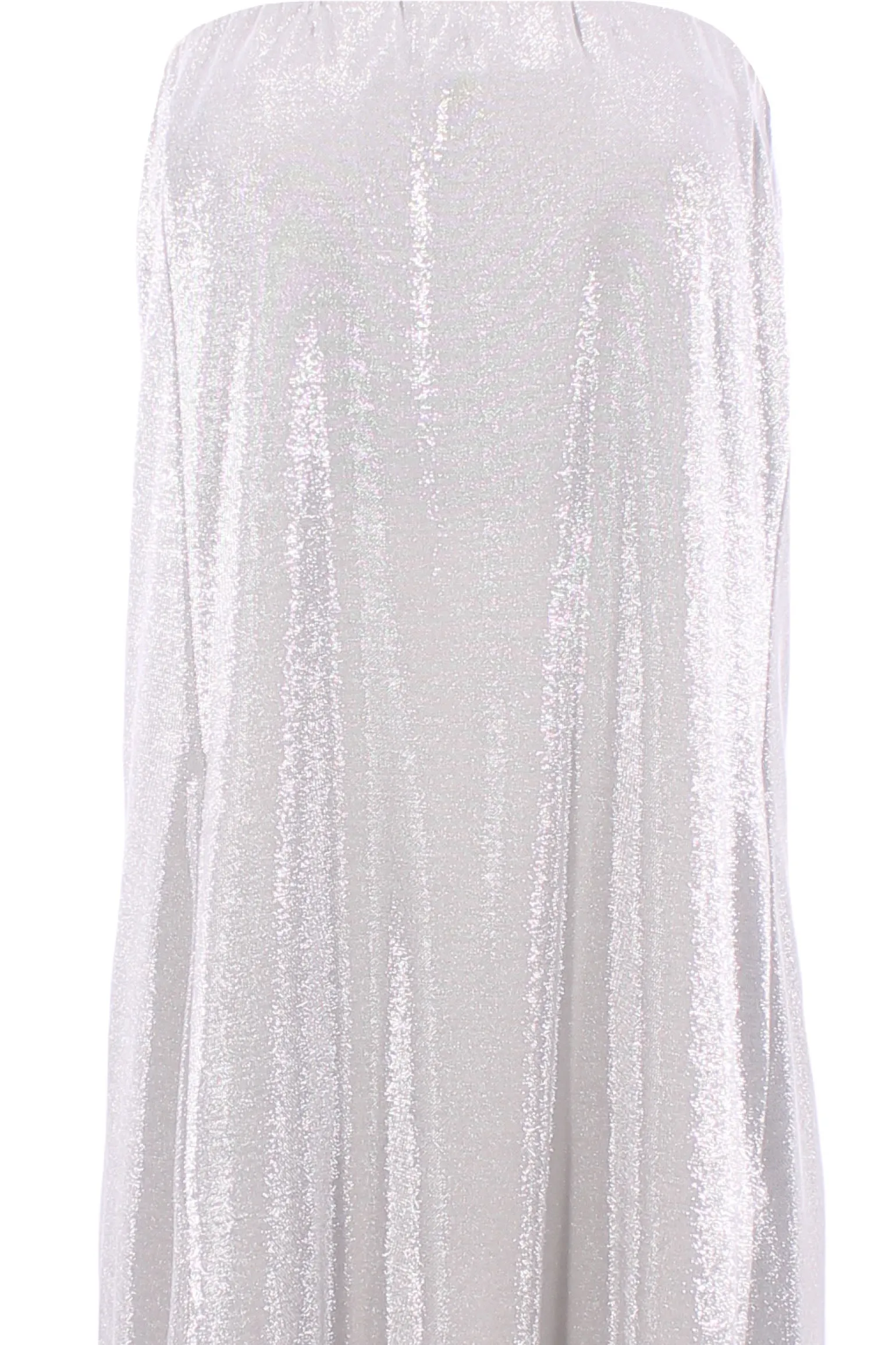 Abito glitter lungosenza spalle