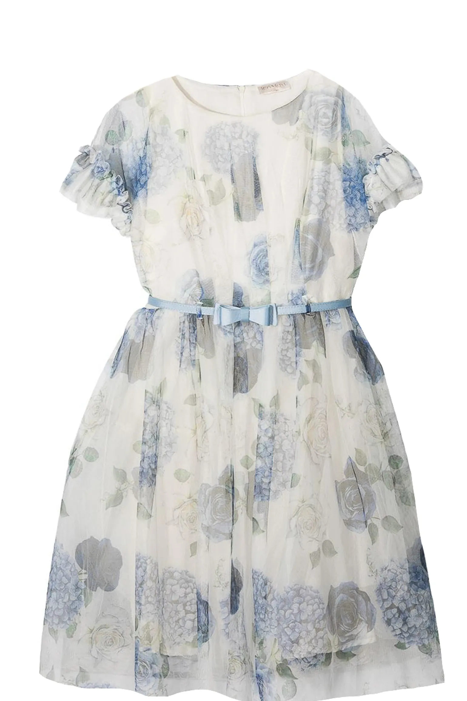 Abito manica corta in tulle