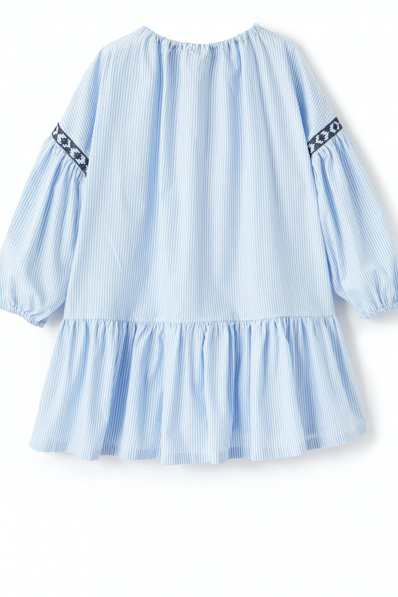 Abito rigato in cotone