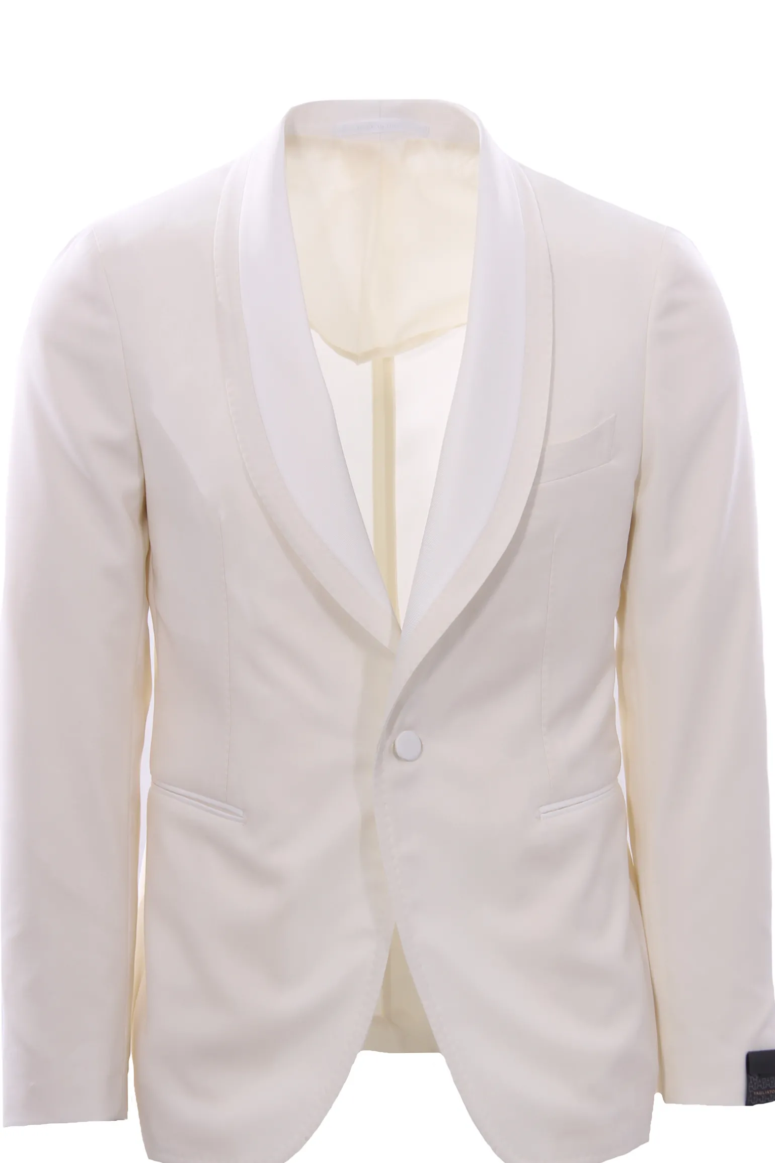 Abito smoking collo scialle in lana super 120's natural stretch