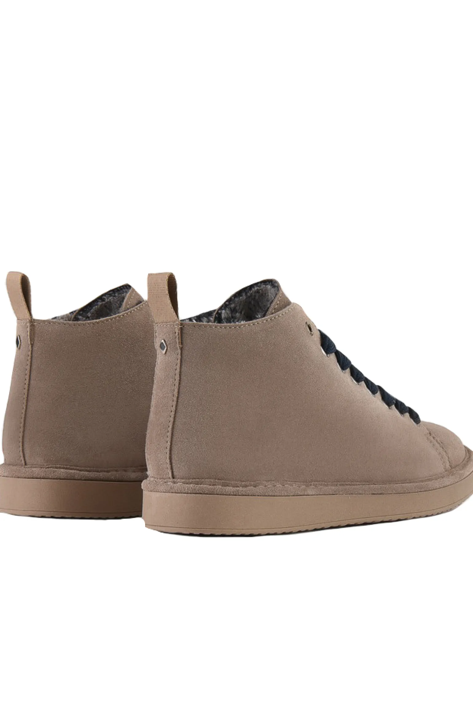 ankle boot suede faux fur lining