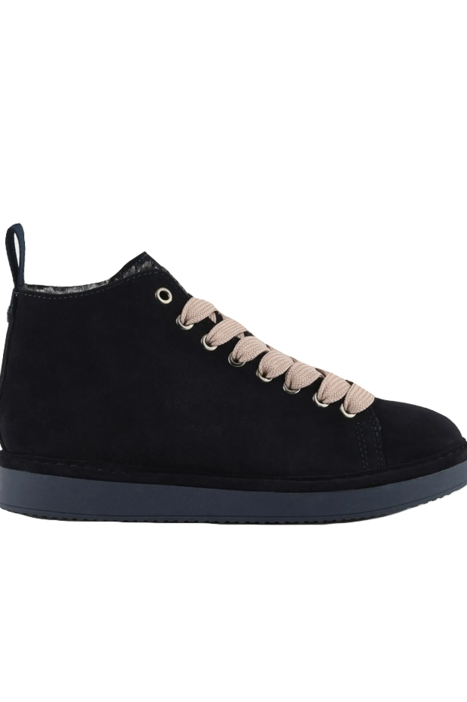 Ankle boot suede faux fur lining