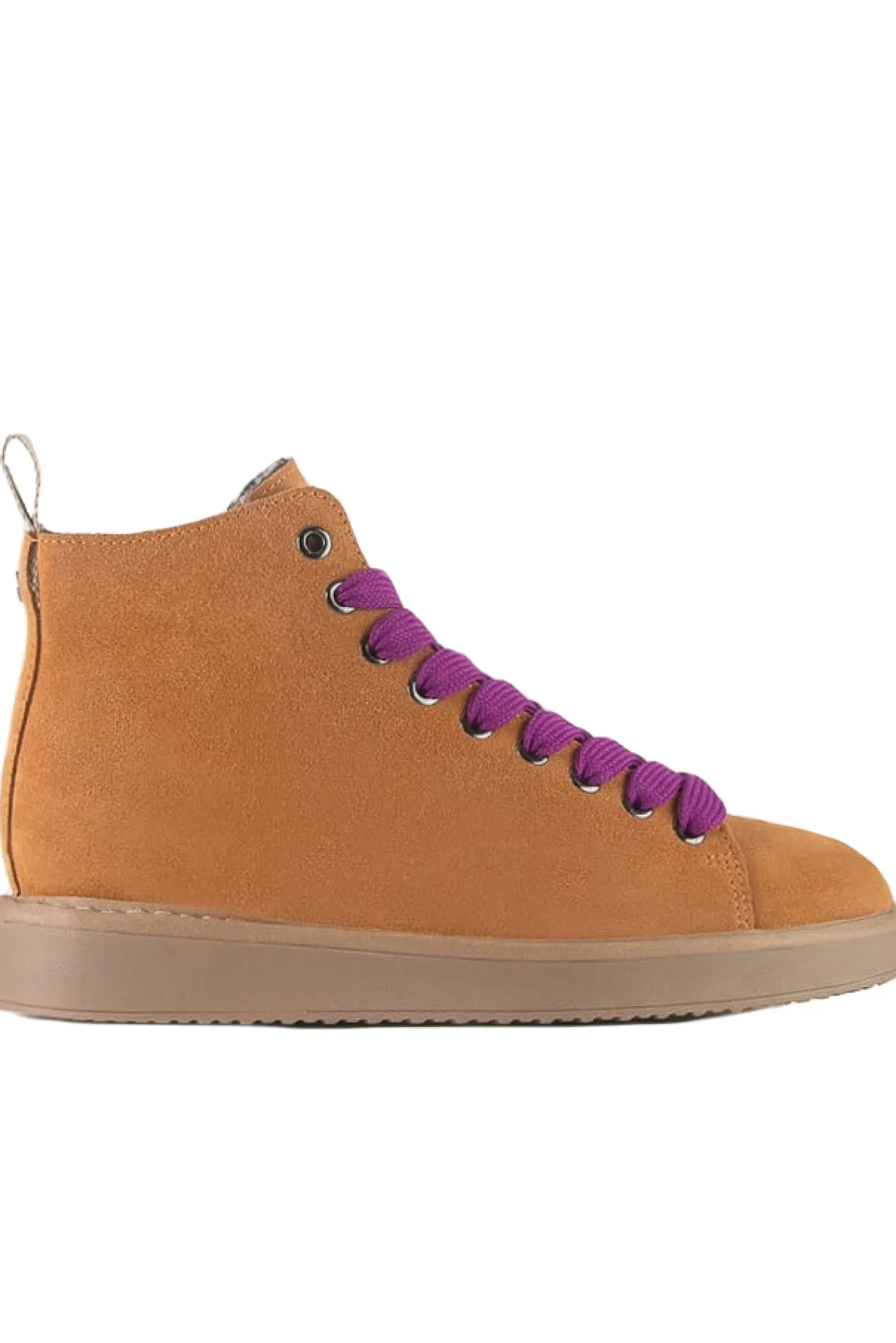 Ankle boot suede faux fur lining