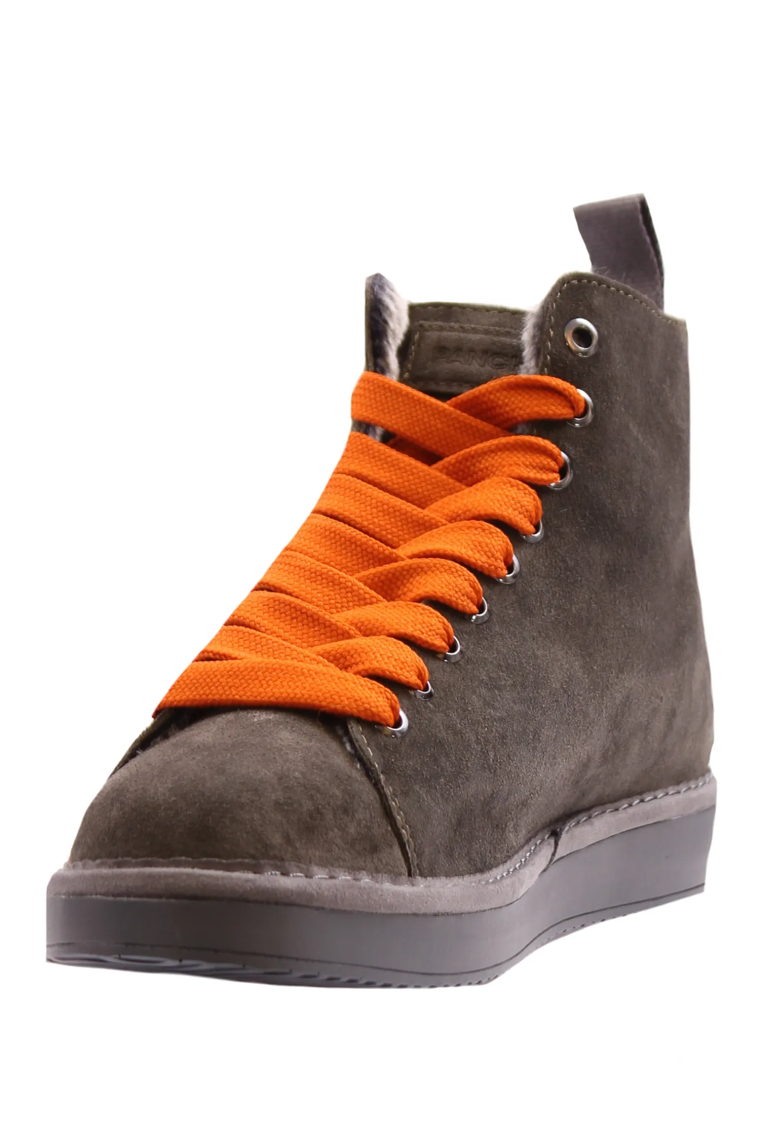 Ankle boot suede lined faux fur