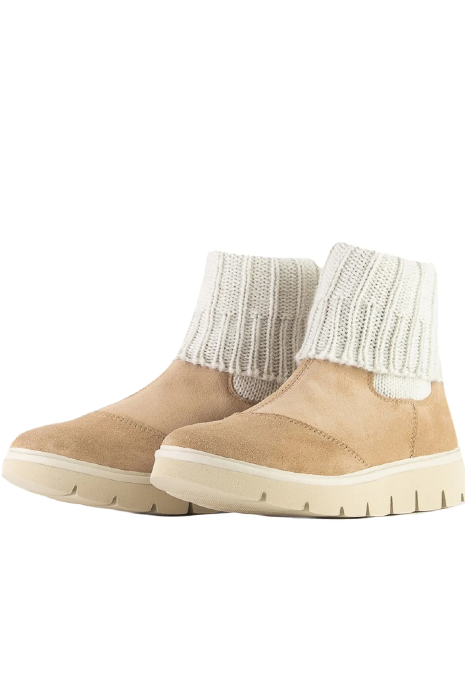 Beatle boot suede knitted socks