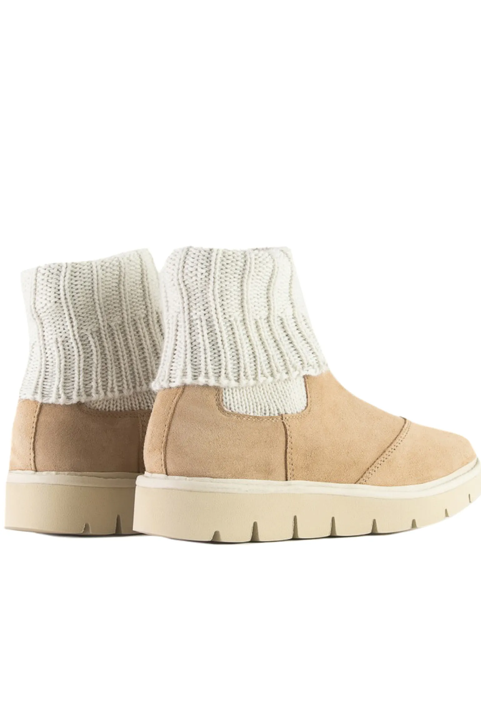 Beatle boot suede knitted socks