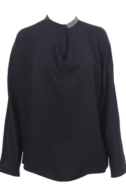 Blusa in crepe di seta