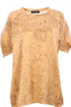 Blusa in seta stampata