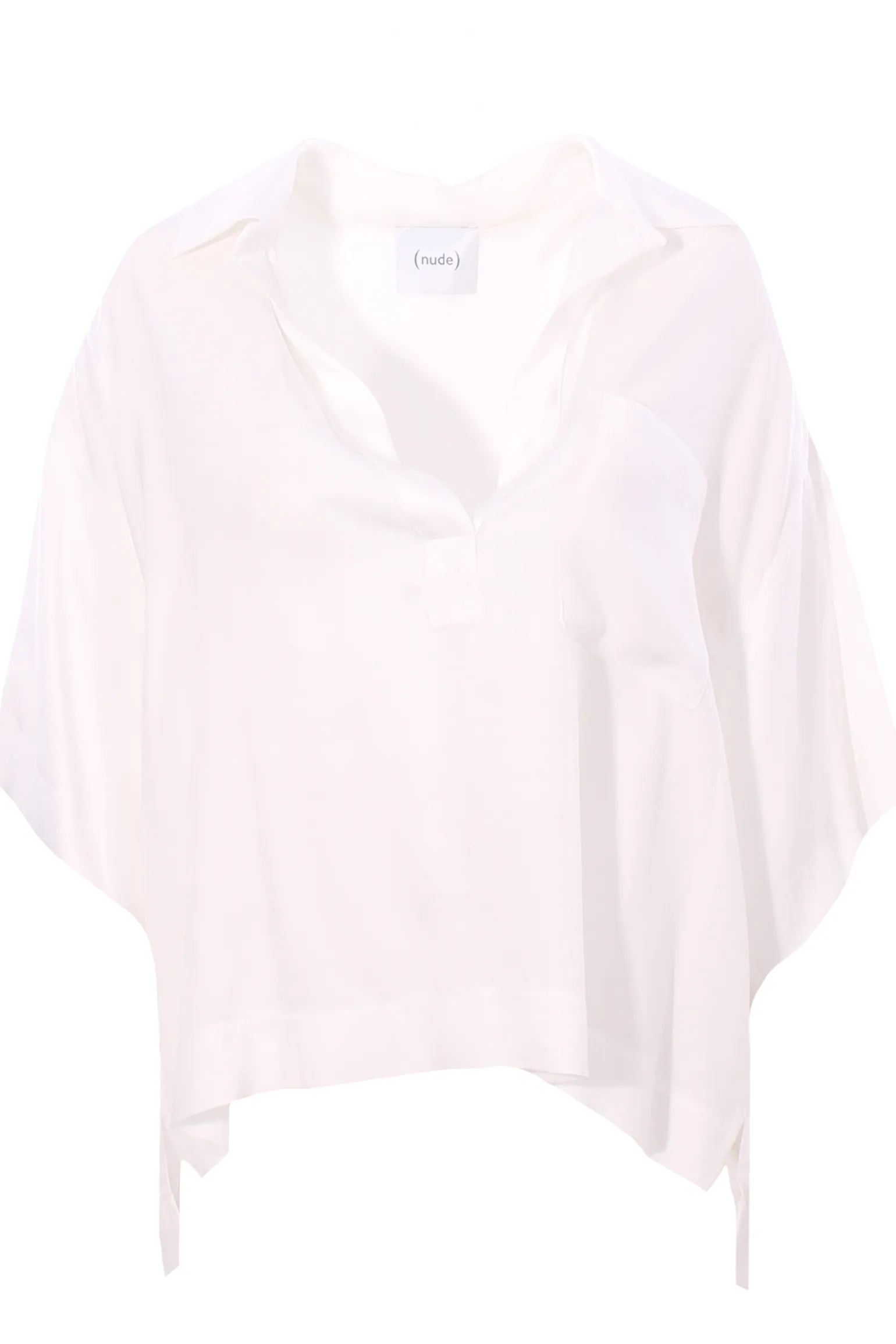 Blusa polo in viscosa
