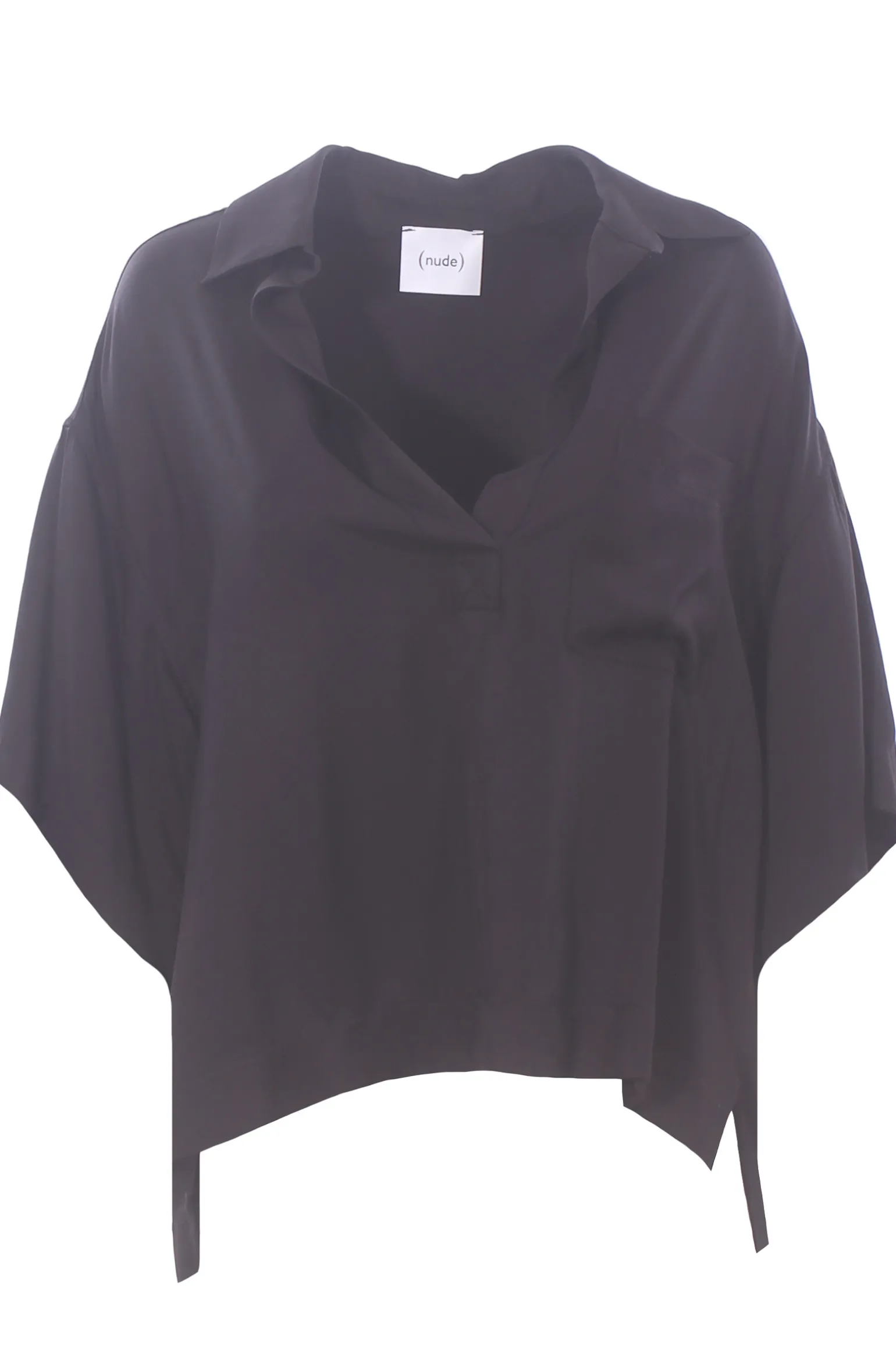 Blusa polo in viscosa
