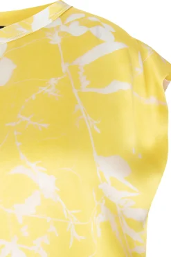 Blusa stampa tilia in seta