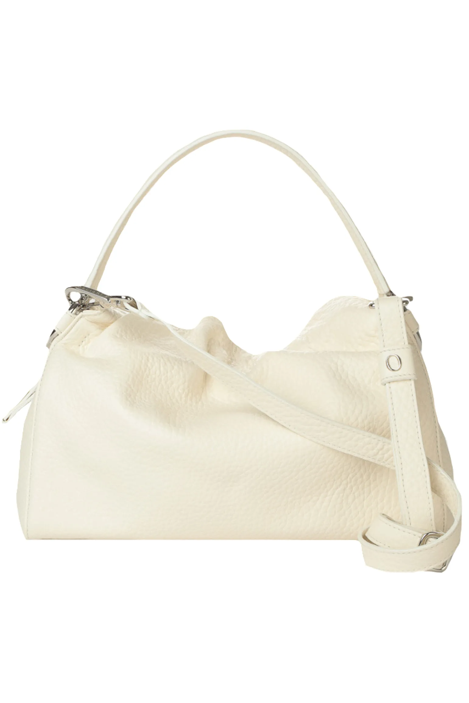 Borsa a mano puffy soft in pelle con tracolla