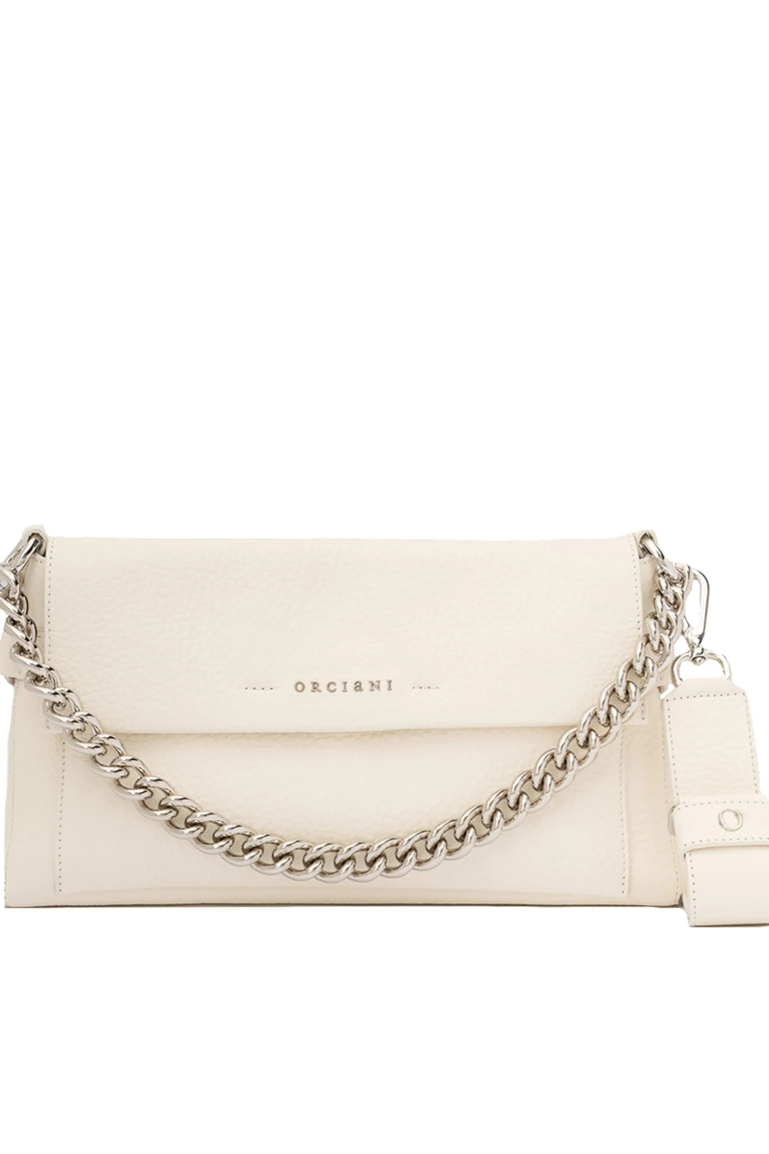 Borsa a spalla missy longuette soft in pelle con catena