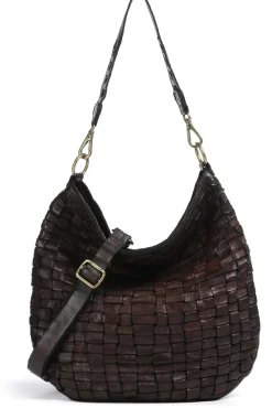 Borsa shopping edera in pelle di vacchetta intrecciata