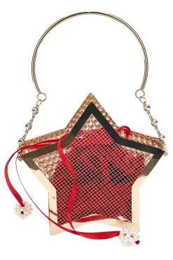 Borsa stella con strass