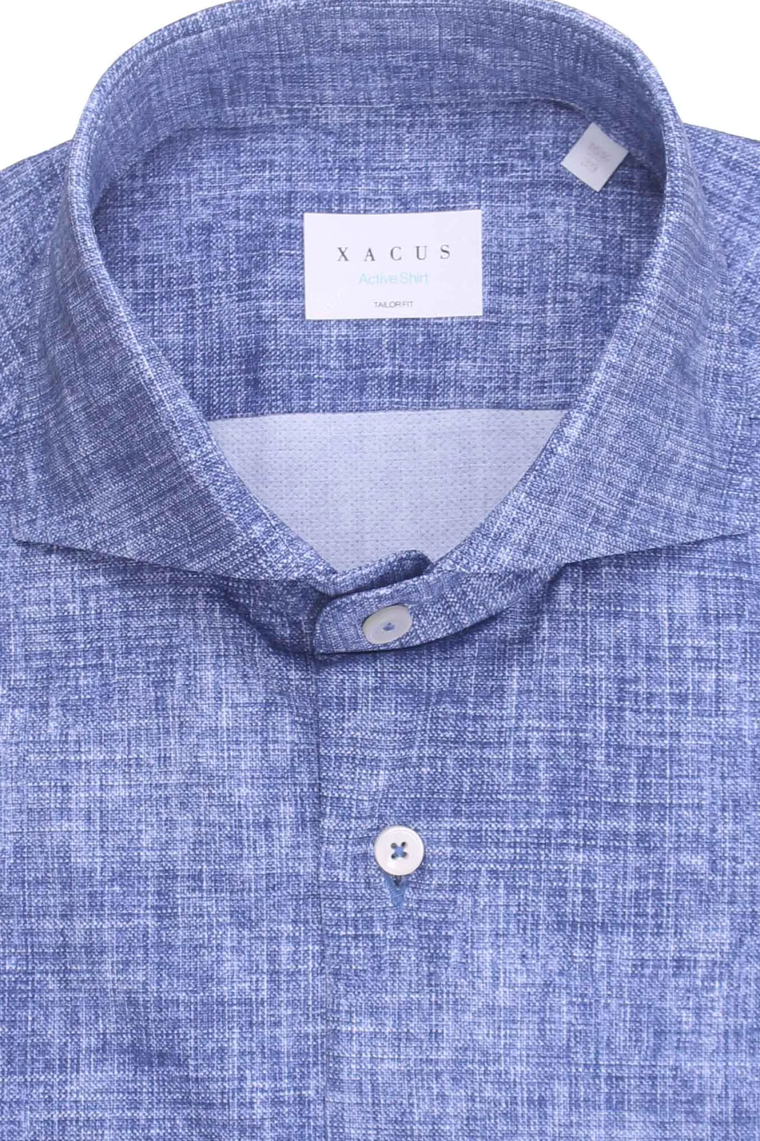 camicia active effetto denim in jersey tecnico
