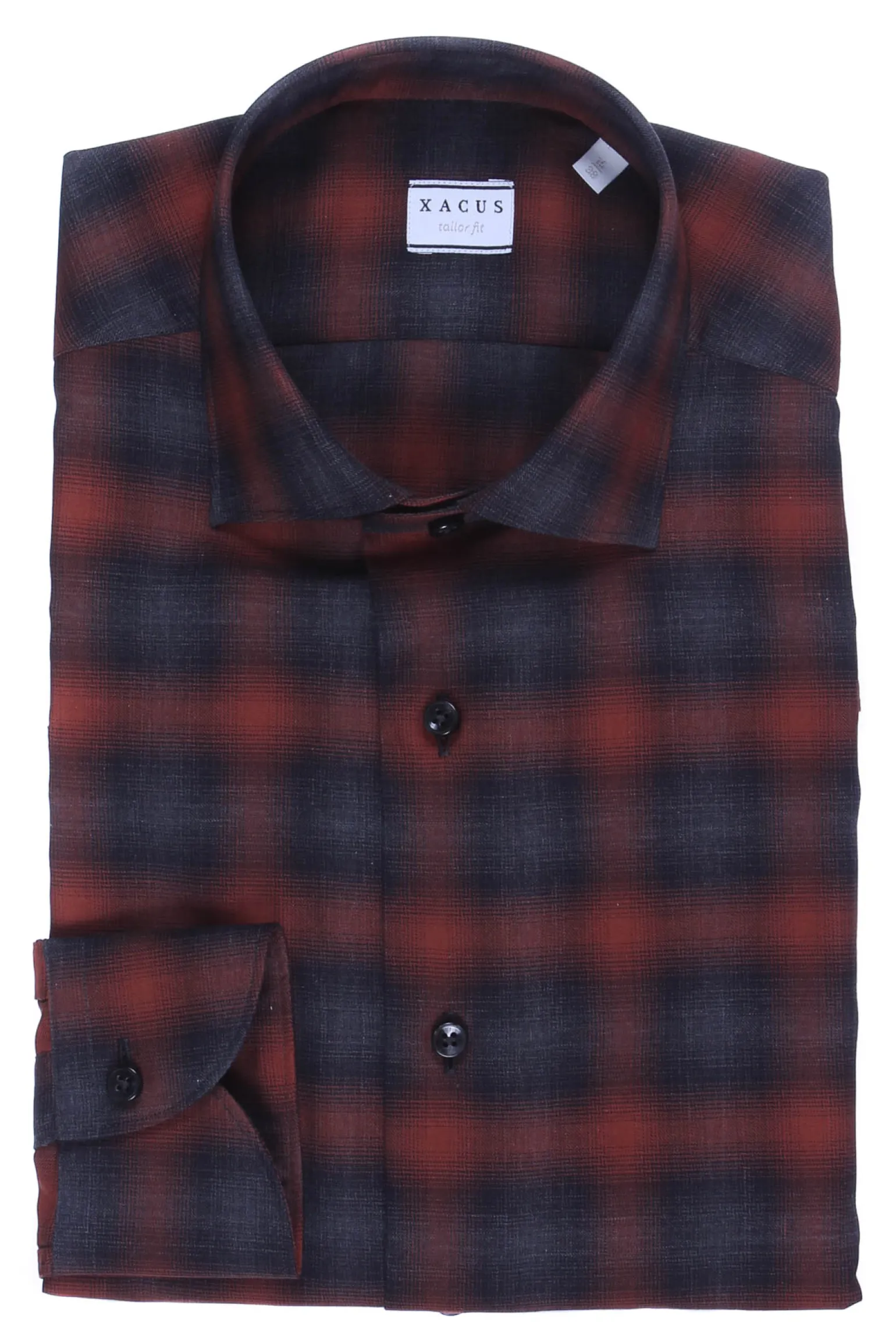 Camicia a quadri in flanella leggera melange