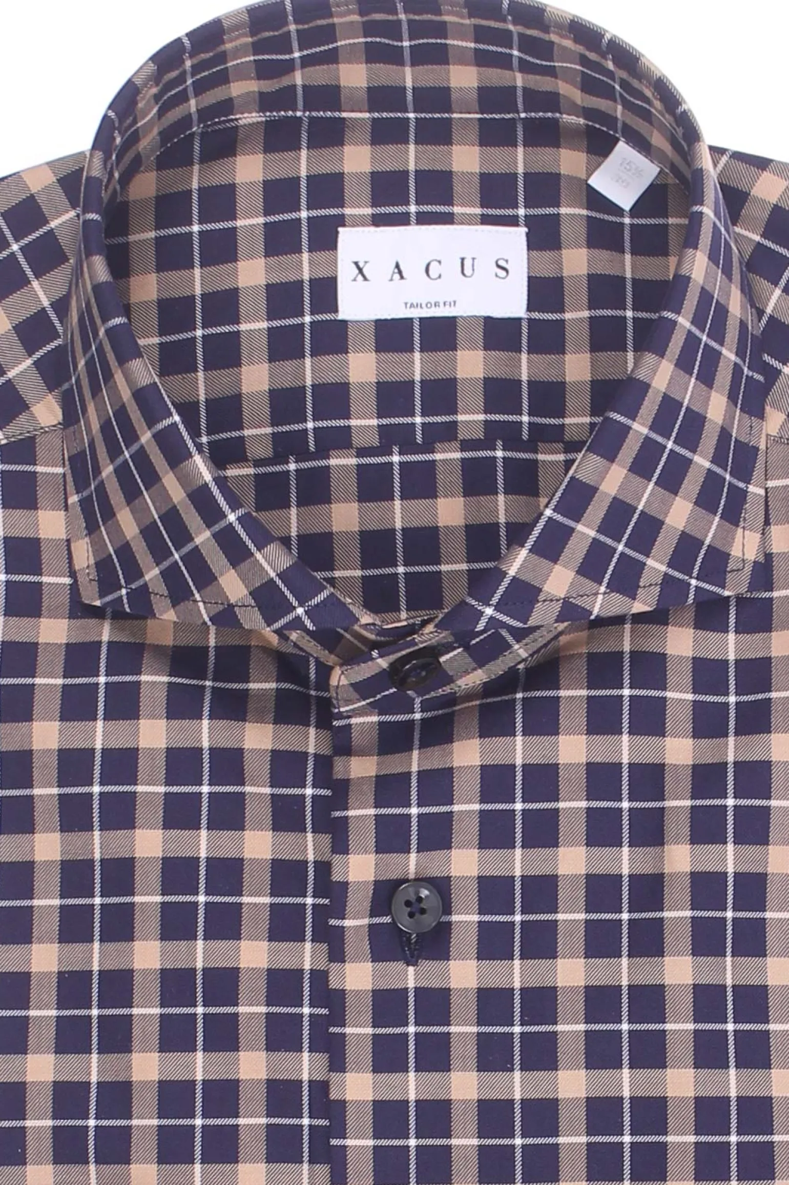 camicia a quadri in twill di cotone