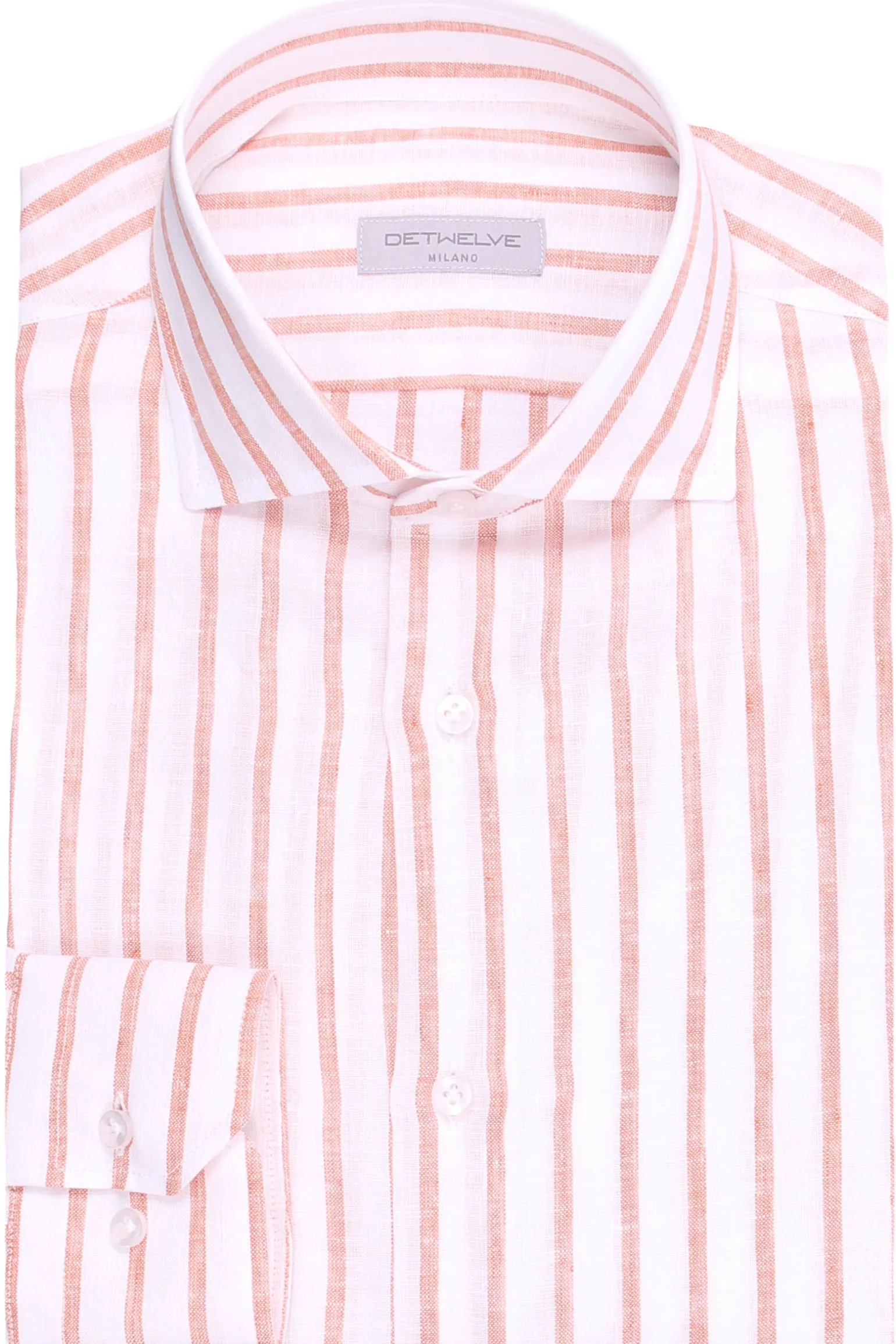 camicia a righe in lino