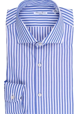 Camicia bastoncino largo in cotone