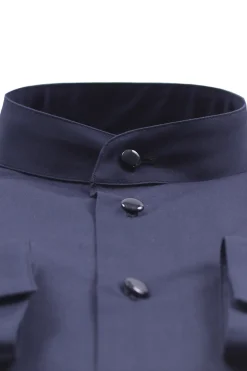 camicia cerimonia guru bottoni in metallo