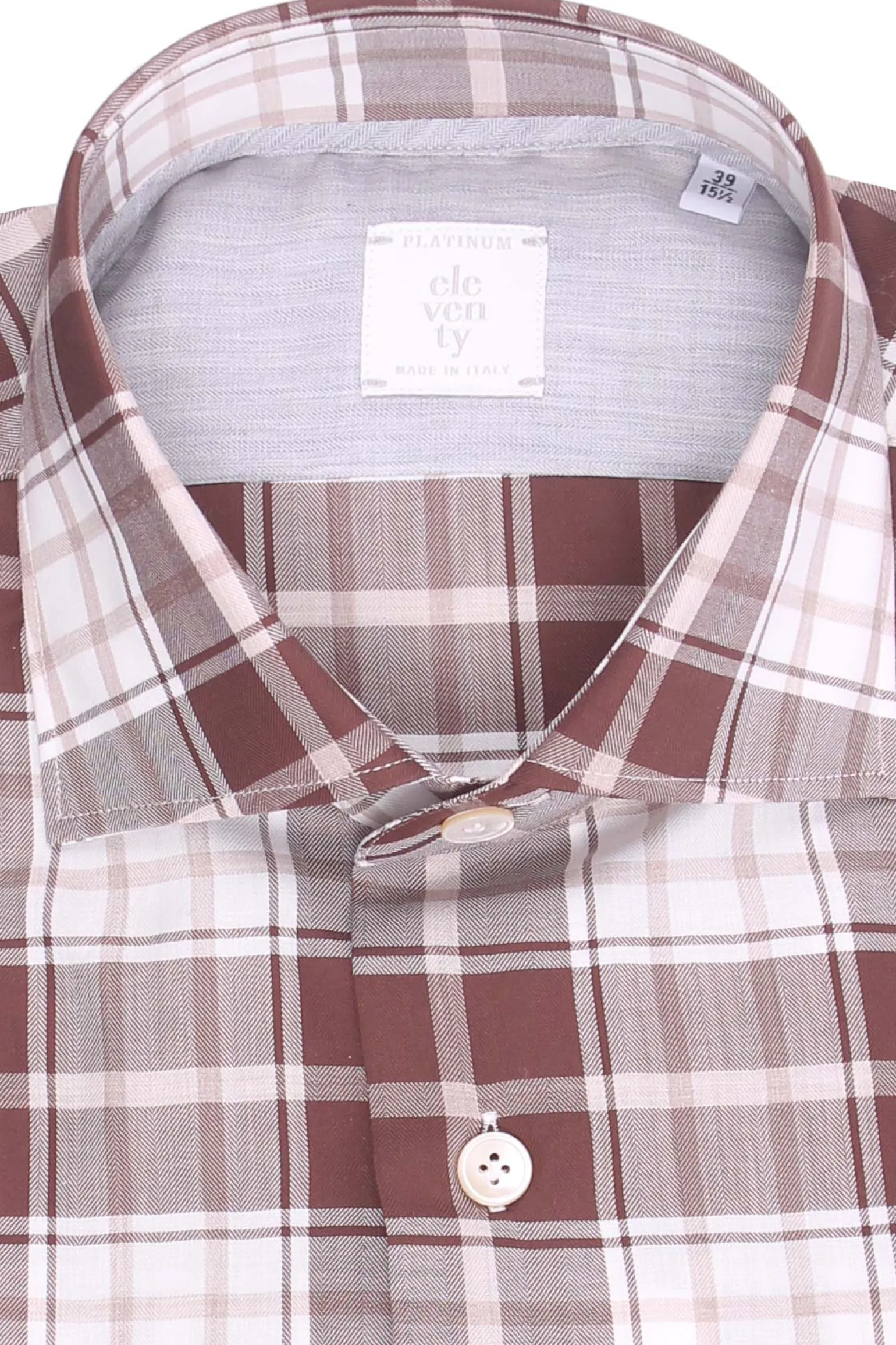 camicia check in cotone
