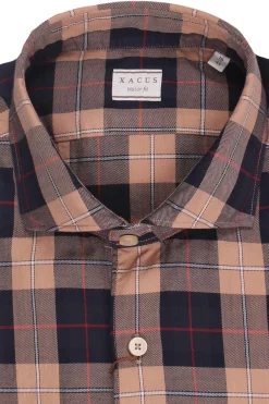 Camicia check in twill di cotone
