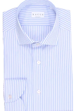 camicia comfort di cotone a righe