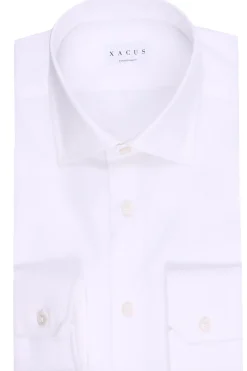camicia comfort in twill di cotone