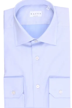 camicia comfort in twill di cotone