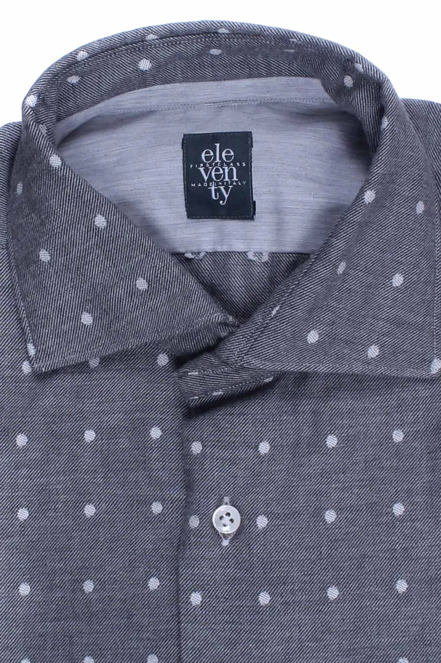 Camicia in cotone a pois