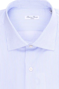 camicia in cotone a righe