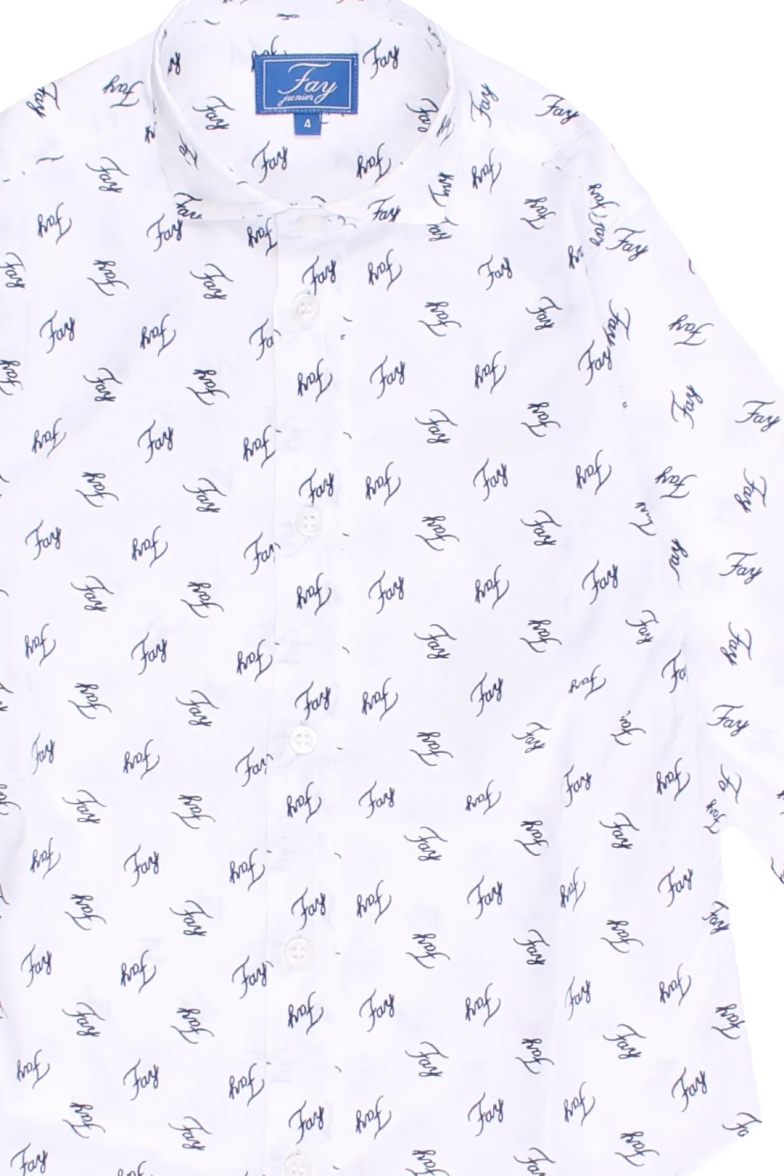 Camicia in cotone logata