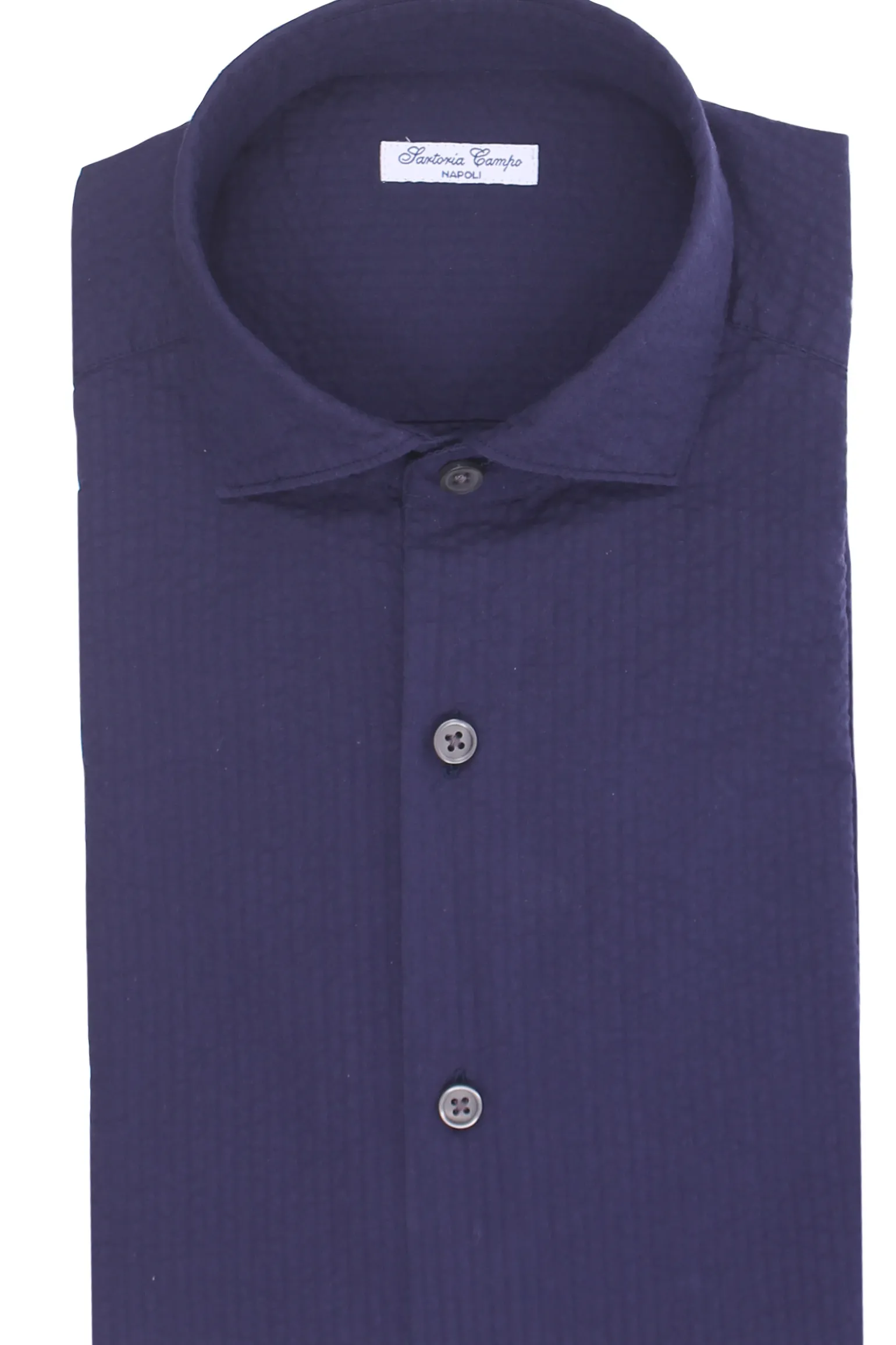 camicia in cotone seersucker