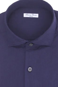camicia in cotone seersucker