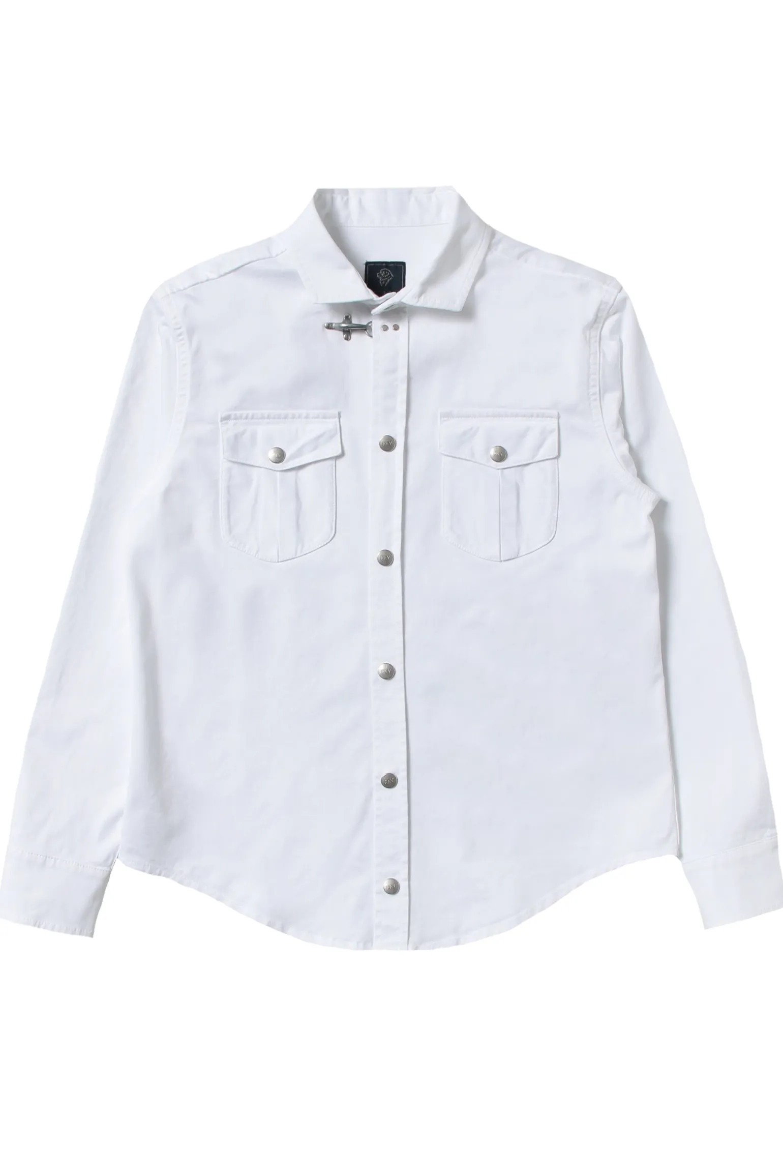 Camicia in denim con gancio