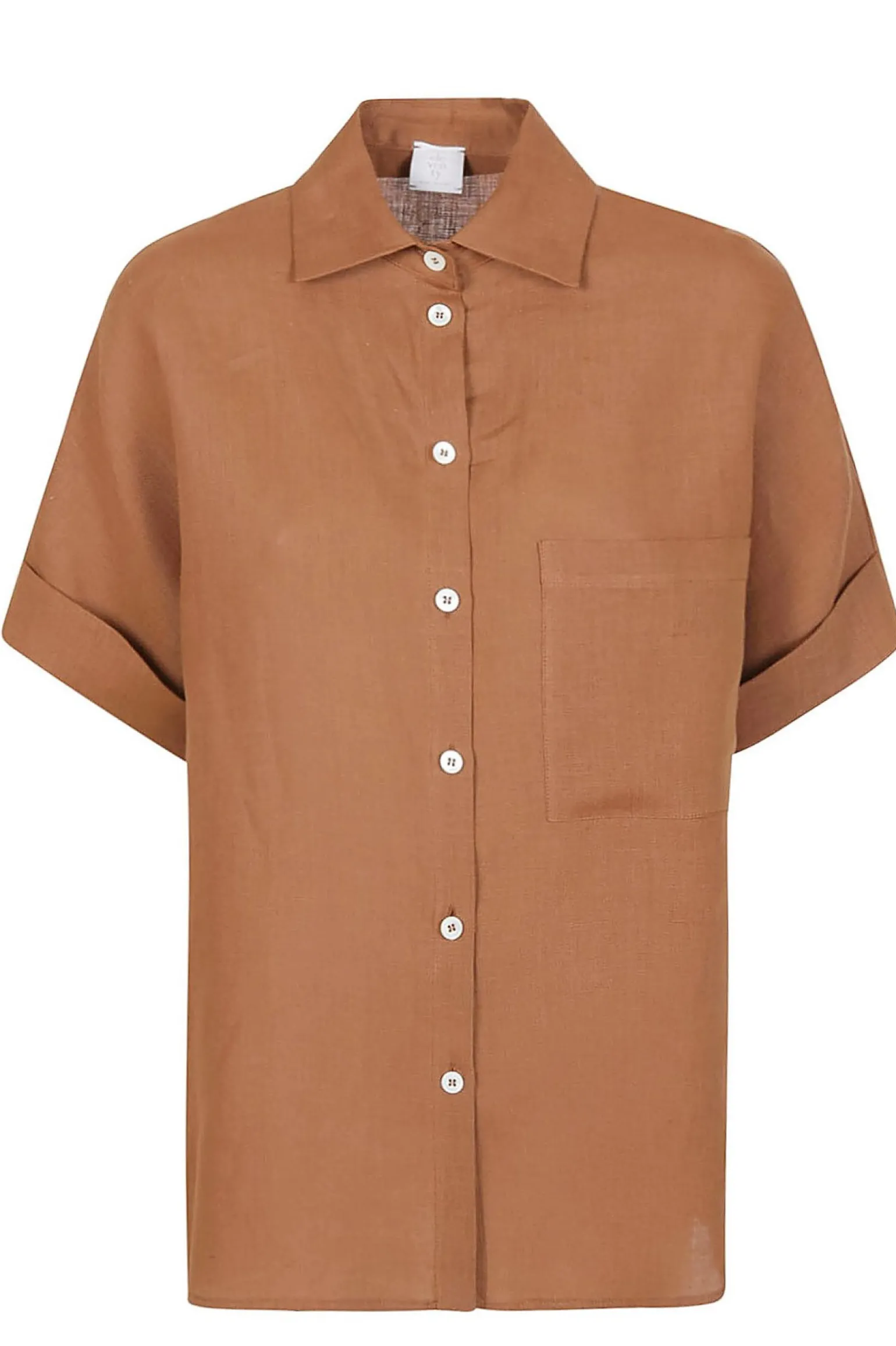 Camicia in lino con taschino