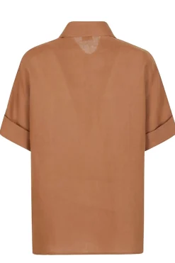 Camicia in lino con taschino