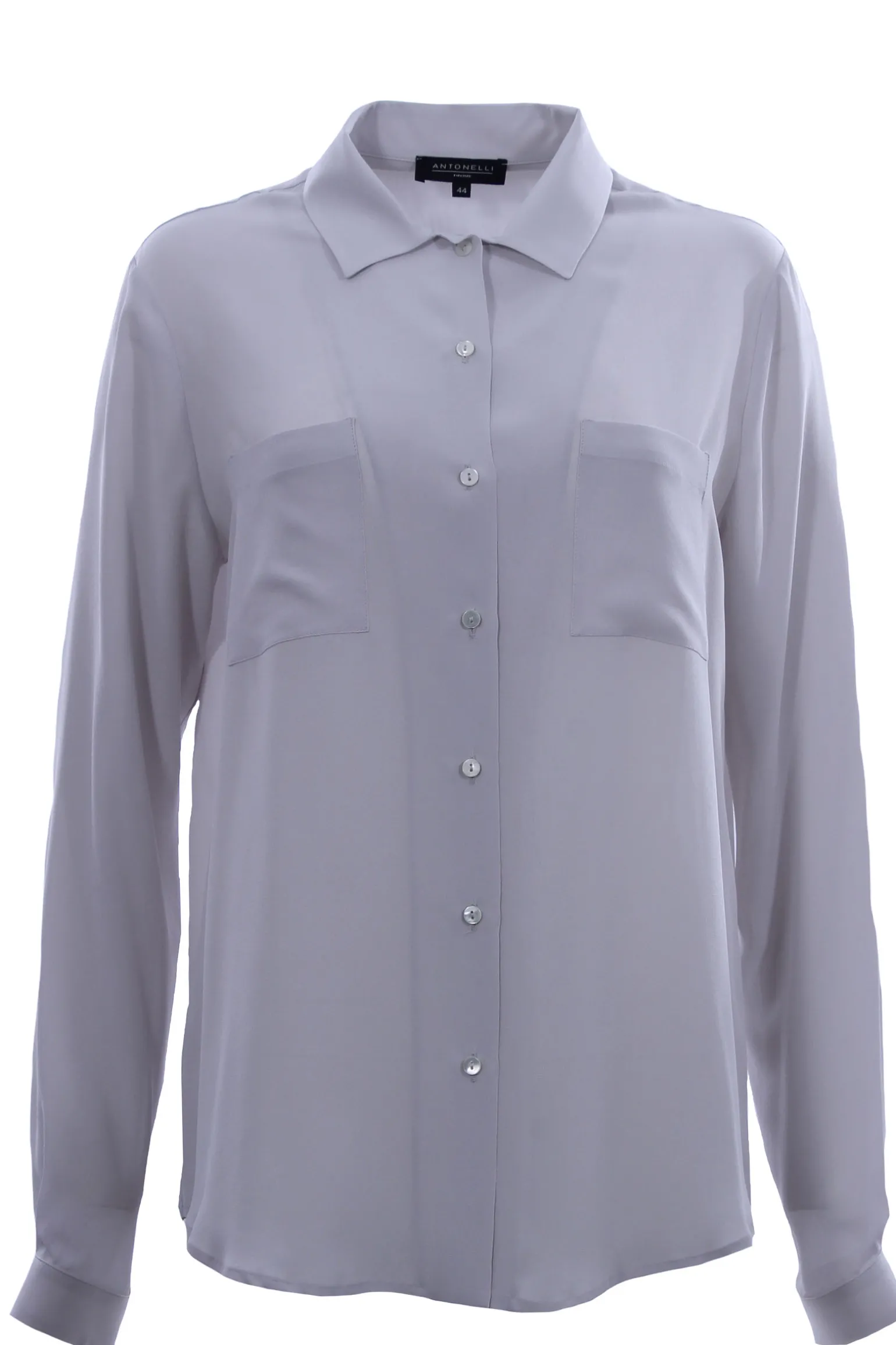 Camicia in seta con taschini