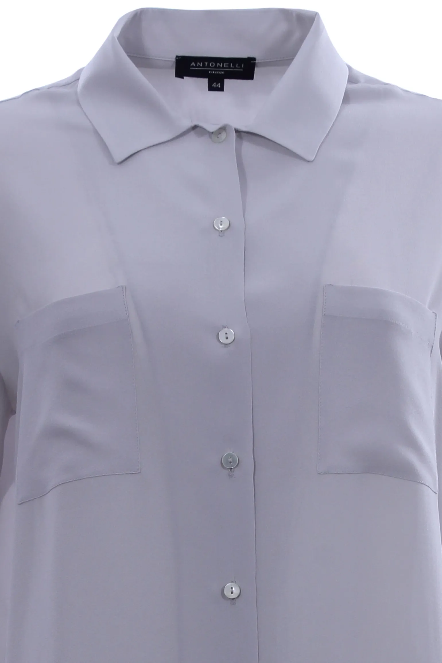 Camicia in seta con taschini