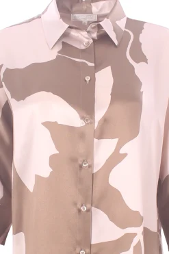 Camicia in seta stampata