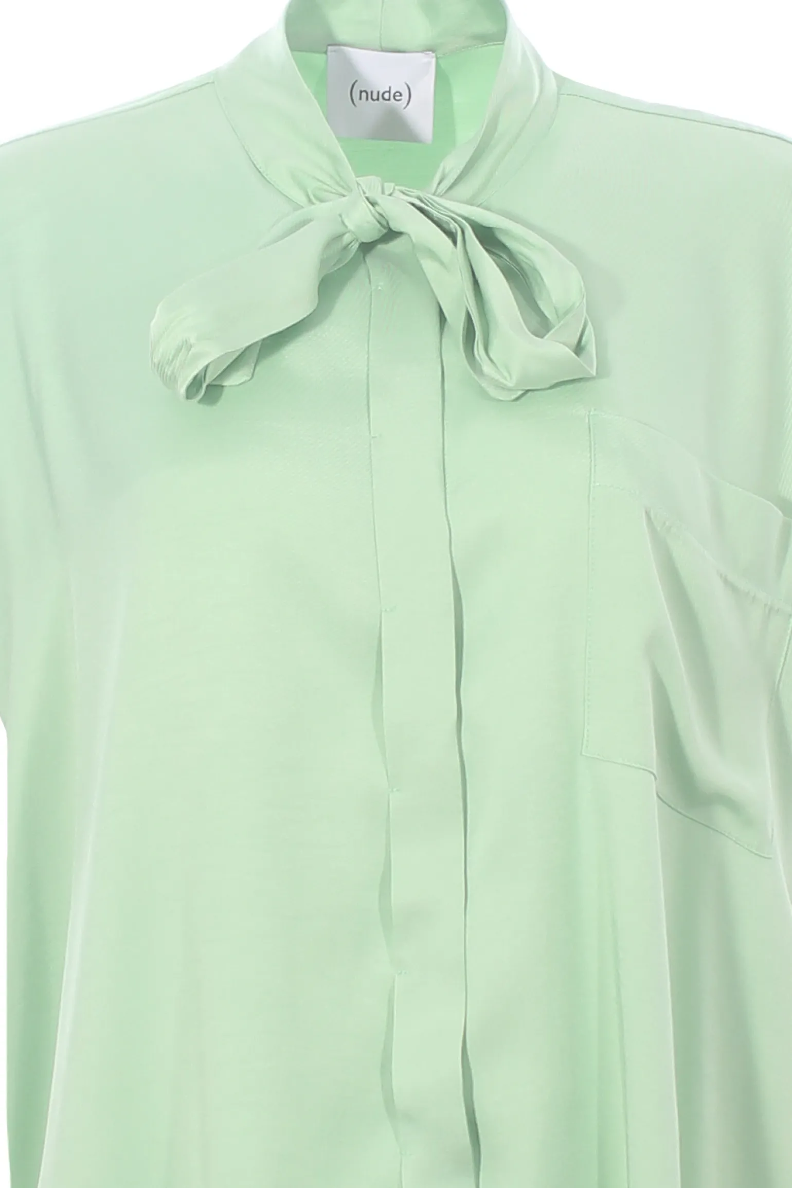 Camicia in viscosa con fiocco