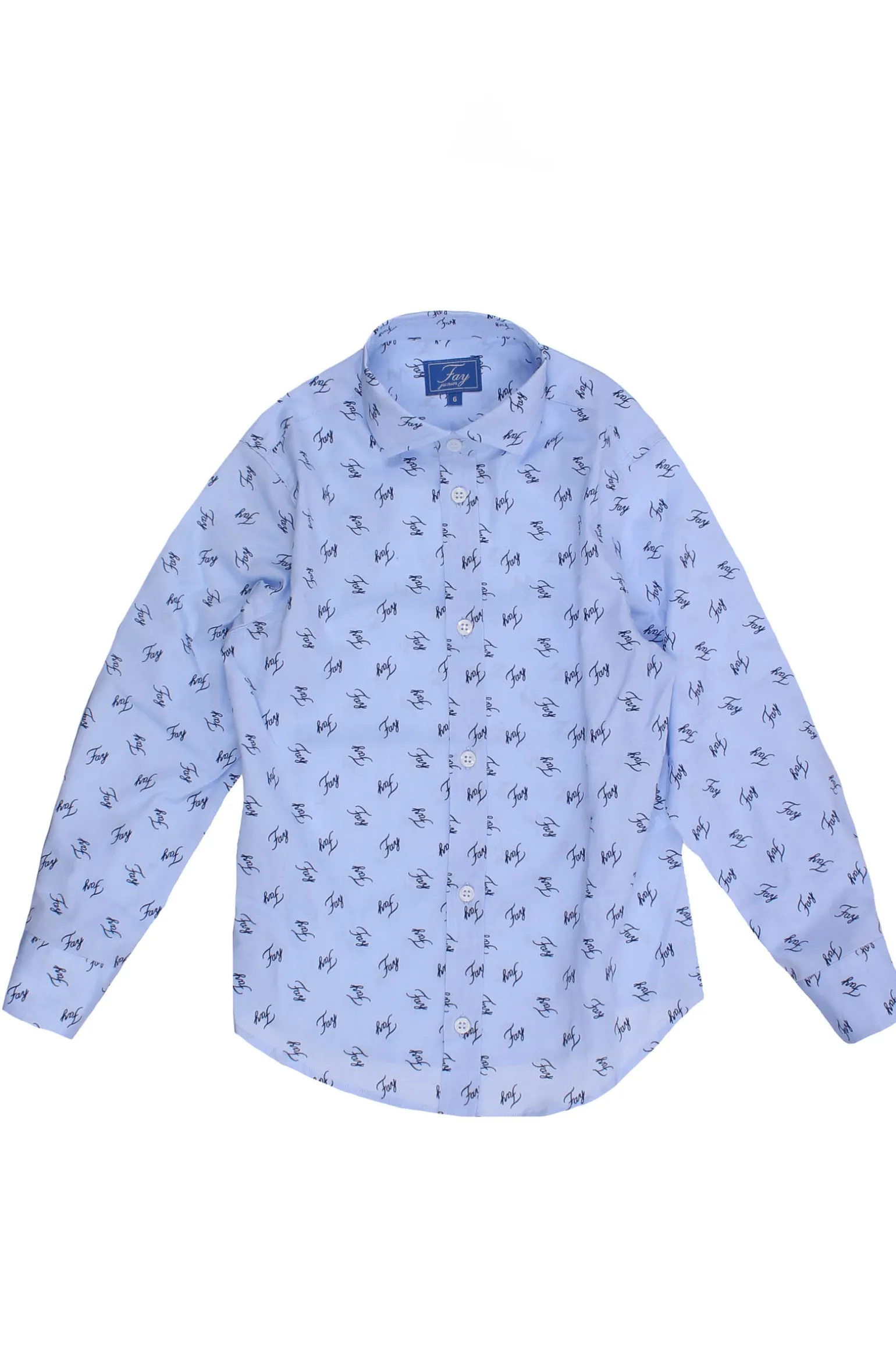 Camicia logata in cotone